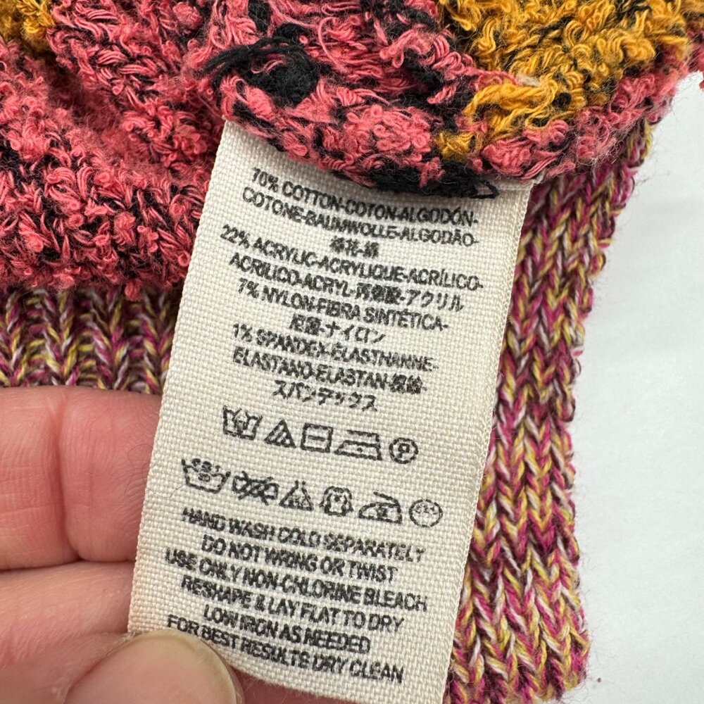 Free People Candyland Sweater Sz XS Multicolor Striped Off Shoulder Long Sleeve - Picture 11 of 12